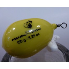 Lead egg yellow plastic