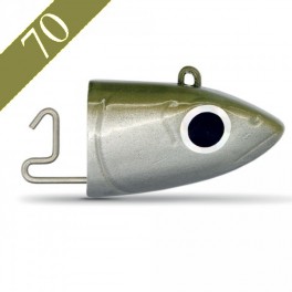 Tête Plombée Black Minnow 70